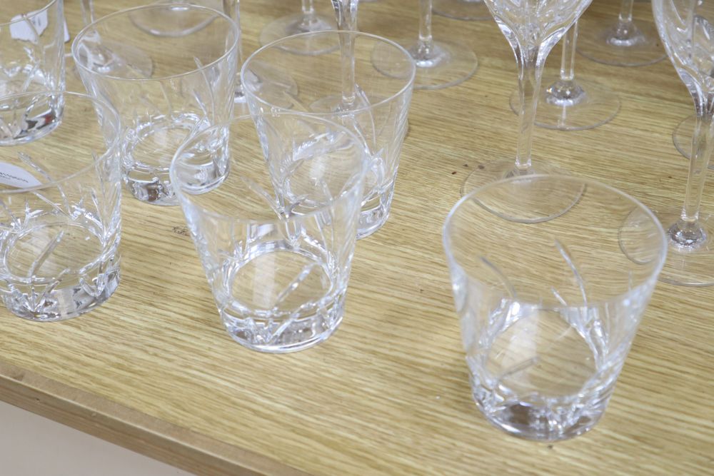 An Edinburgh International part suite of table cut glassware (approximately 55 pieces)